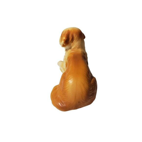 Vintage Lefton Saint Bernard Dog Figurine Pair H7856 Puppy Eyes Whimsical Decor - Picture 8 of 11